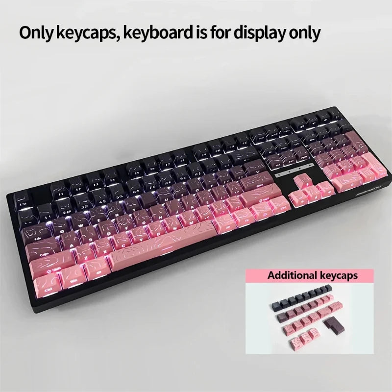Nexa 98 Key White Topographic 4.0 PBT Keycaps