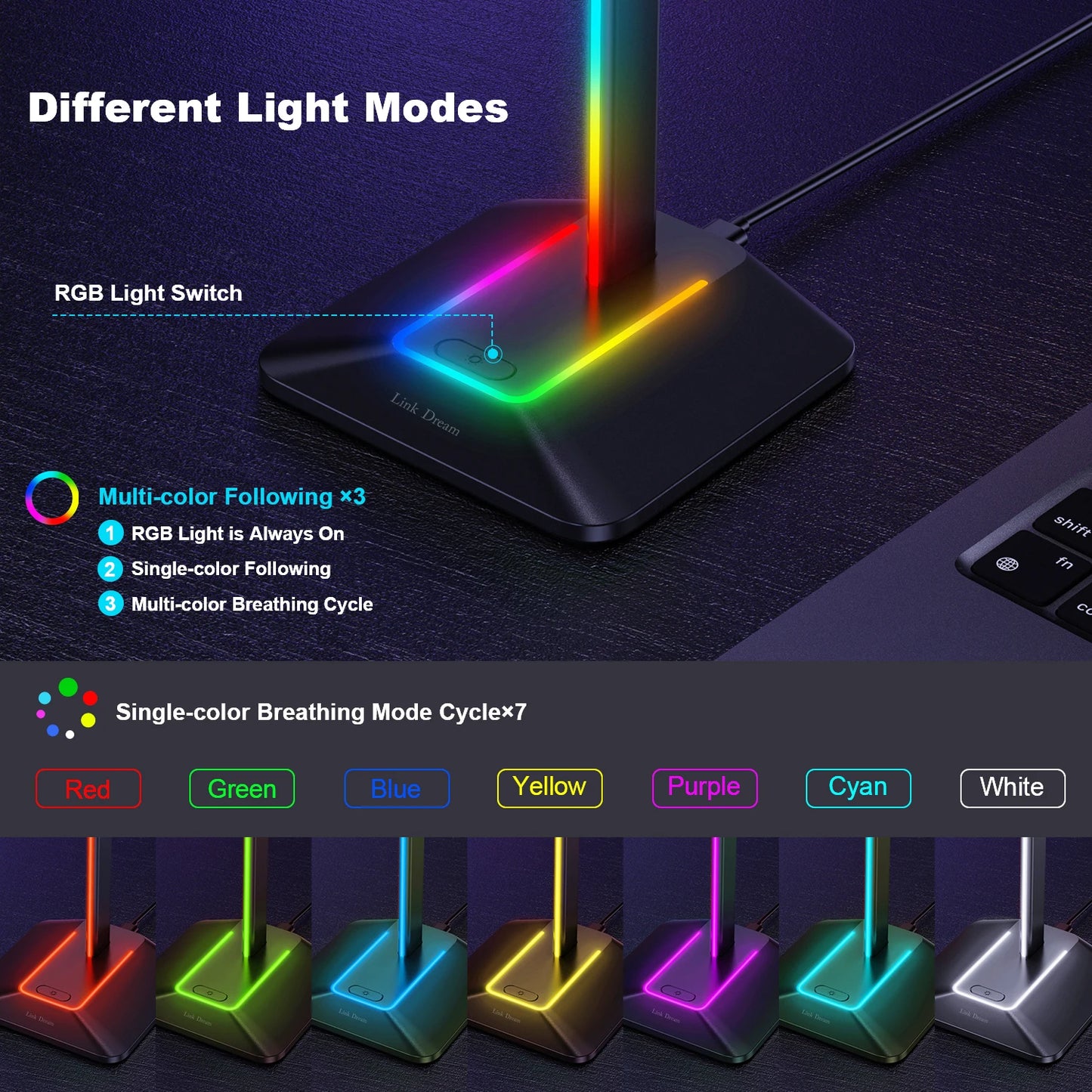 Nexa RGB Headphones Stand