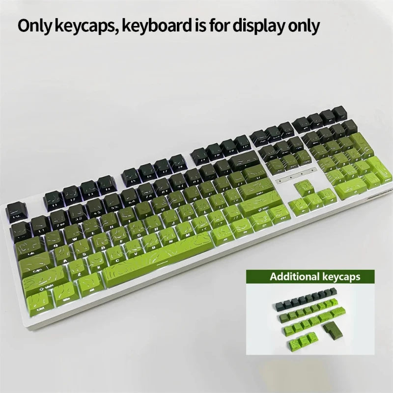 Nexa 98 Key White Topographic 4.0 PBT Keycaps