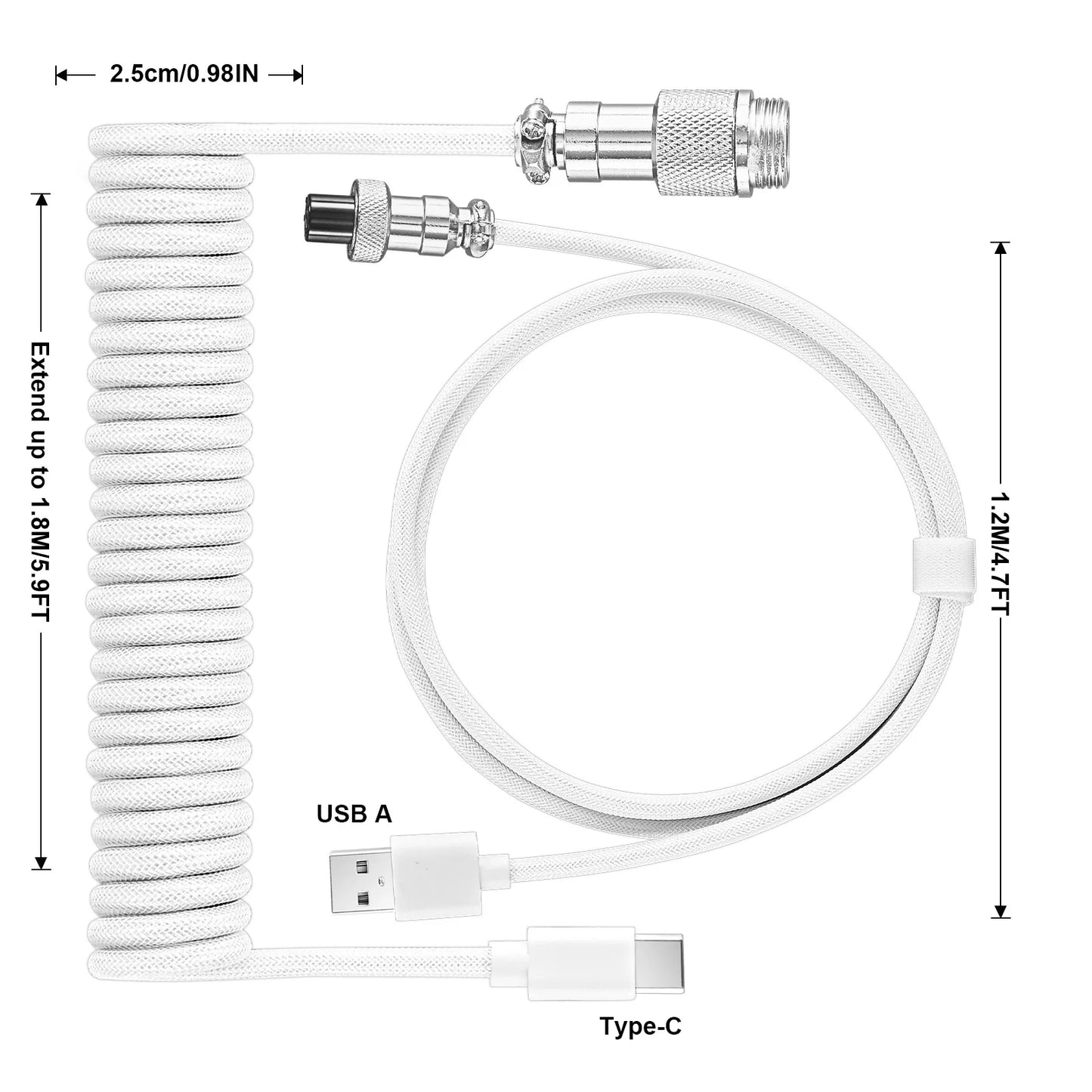 Nexa Coiled Keyboard Cable