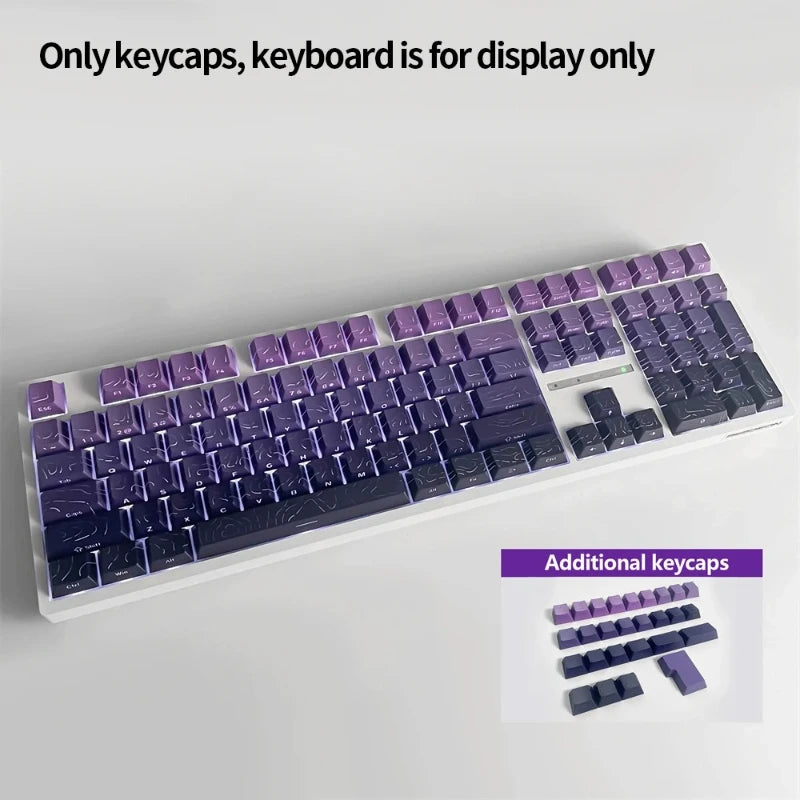 Nexa 98 Key White Topographic 4.0 PBT Keycaps